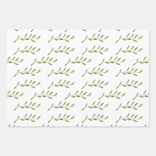 Feuille De Papier Cadeau Beaux Fleurs délicats (Devant 3)