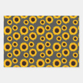 Feuille De Papier Cadeau Beaux Tournesols (Devant 2)