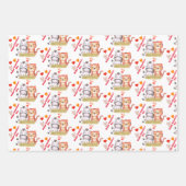 Feuille De Papier Cadeau Bébé animal Valentines (Devant 3)