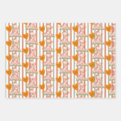 Feuille De Papier Cadeau Bébé animal Valentines (Devant)