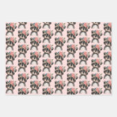 Feuille De Papier Cadeau Bébé Animaux Motif (Devant 3)