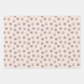 Feuille De Papier Cadeau Bébé arc-en-ciel neutre Boho (Devant)