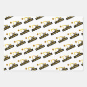 Feuille De Papier Cadeau Bébé Bébé Bébé Anniversaire Fête Cadeau (Devant)