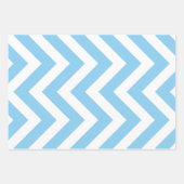 Feuille De Papier Cadeau Bébé Bleu et Blanc différentes tailles Vert. Chevr (Devant)