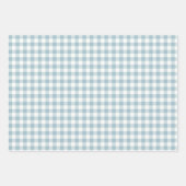 Feuille De Papier Cadeau Bébé bleu rustique romantique & élégant (Devant 3)