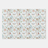 Feuille De Papier Cadeau Bébé Bleu Son froid à l'extérieur du Baby shower d (Devant)