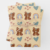 Feuille De Papier Cadeau Bébé Boho (En situation)