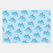 Feuille De Papier Cadeau Bébé de requin garçon ou fille fête d'anniversaire (Devant 3)