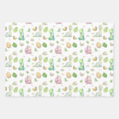 Feuille De Papier Cadeau Bébé dinosaure mignon (Devant)