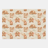 Feuille De Papier Cadeau Bébé éléphant mignon  (Devant 3)