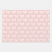 Feuille De Papier Cadeau Bébé fille Motif rose (Devant)