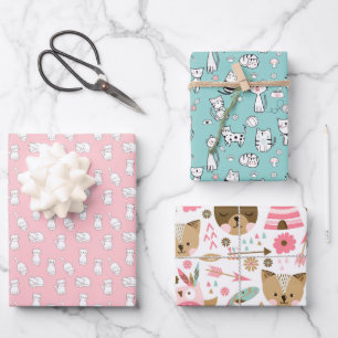 Feuille De Papier Cadeau Bébé Kitty