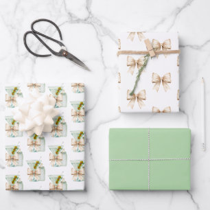 Feuille De Papier Cadeau Bébé Martini 