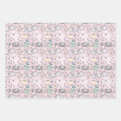 Feuille De Papier Cadeau Bébé mignon Éffrayant Halloween Octobre Anniversai (Devant)