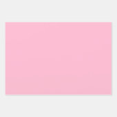 Feuille De Papier Cadeau Bébé rose (couleur solide) (Devant)