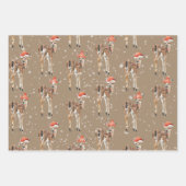 Feuille De Papier Cadeau Bébé Rustique Kraft Doe Deer habillé pour des vaca (Devant 3)