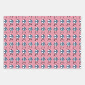 Feuille De Papier Cadeau BébéQ Genre Révéler rose et bleu (Devant 3)