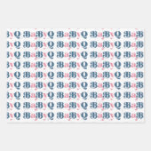 Feuille De Papier Cadeau BébéQ Genre Révéler rose et bleu (Devant 2)