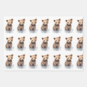 Feuille De Papier Cadeau Bébés mignons animaux (Devant 2)