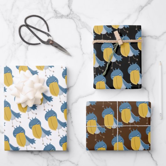 Feuille De Papier Cadeau Bec-en-sabot (Recto)