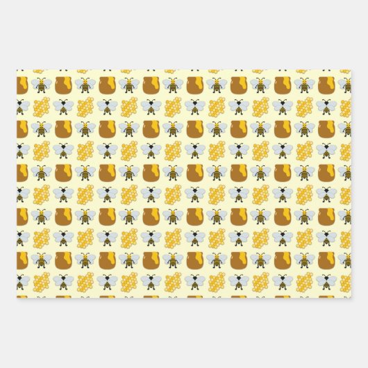 Feuille De Papier Cadeau Bee Art (Devant)