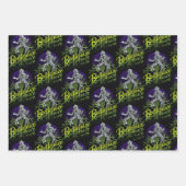 Feuille De Papier Cadeau Beetlejus | Assis sur une pierre tombale (Devant 2)