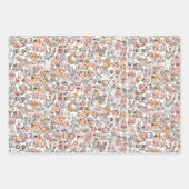 Feuille De Papier Cadeau beige (Devant 3)