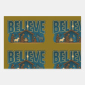 Feuille De Papier Cadeau Believe Christmas (Devant 3)