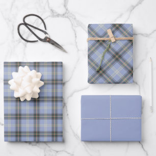 Feuille De Papier Cadeau Bell des frontières Tartan