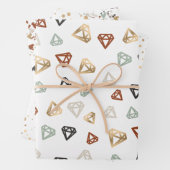 Feuille De Papier Cadeau Bella Collection Knight Gold & Terracotta Gems (En situation)