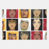 Feuille De Papier Cadeau Belle Anime Girls (Devant 3)