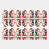 Feuille De Papier Cadeau Belle aquarelle couple mariage (Devant 3)