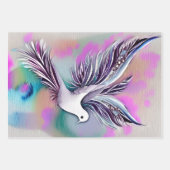 Feuille De Papier Cadeau Belle Aquarelle Ethérée Blanche (Devant 3)