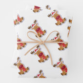 Feuille De Papier Cadeau Belle Gazelle (En situation)