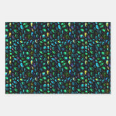 Feuille De Papier Cadeau Belle Iridescente Galets Motif Ovales (Devant 2)