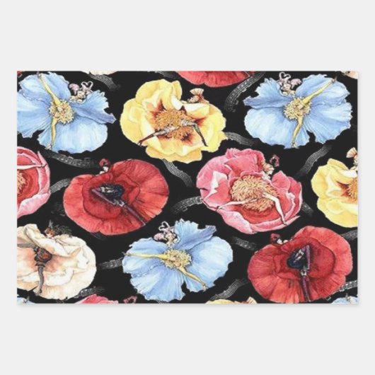 Feuille De Papier Cadeau Belles Cancan (Devant)