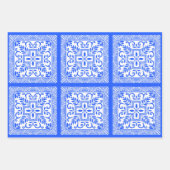 Feuille De Papier Cadeau Belles conceptions de carreaux (Devant 3)