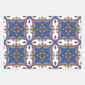 Feuille De Papier Cadeau Belles conceptions de carreaux (Devant)