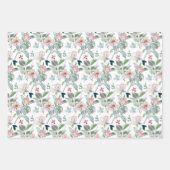 Feuille De Papier Cadeau Belles impressions florales (Devant 3)