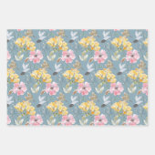 Feuille De Papier Cadeau Belles impressions florales (Devant 2)