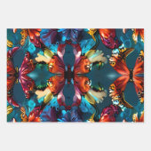 Feuille De Papier Cadeau Belles papillons mignons (Devant 2)