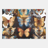 Feuille De Papier Cadeau Belles papillons mignons (Devant 2)