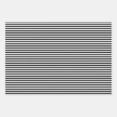 Feuille De Papier Cadeau Bengale Noir Et Blanc (Devant 2)