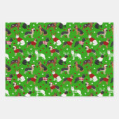 Feuille De Papier Cadeau Berger allemand de Noël (Devant 2)