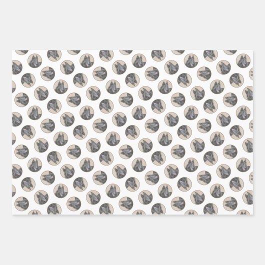 Feuille De Papier Cadeau Berger belge Tervuren Paint Peinture Chien Art (Devant 2)