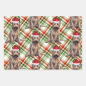 Feuille De Papier Cadeau Berger Picard Christmas Chien vacances Plaid (Devant 3)