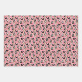 Feuille De Papier Cadeau Bernedoodle Floral mignon chien (Devant 3)