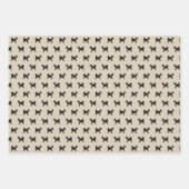 Feuille De Papier Cadeau Bernedoodle Floral mignon chien (Devant 2)