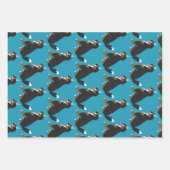 Feuille De Papier Cadeau Bernese Mountain Dog Anniversaire (Devant)