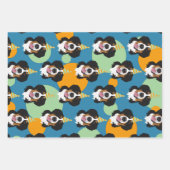 Feuille De Papier Cadeau Bernese Mountain Dog Anniversaire  (Devant)